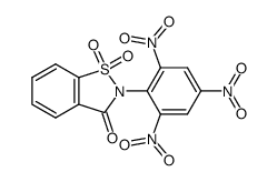 2-(2,4,6-trinitrophenyl)benzo[d]isothiazol-3(2H)-one 1,1-dioxide Structure