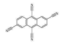 anthracene-2,6,9,10-tetracarbonitrile结构式