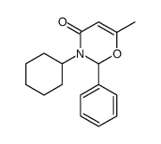 3-cyclohexyl-6-methyl-2-phenyl-2H-1,3-oxazin-4-one结构式