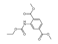 ethyl N-(2,5-dimethoxycarbonyl phenyl)carbamate结构式