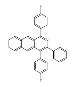 1,4-bis(4-fluorophenyl)-3-phenylbenzo[g]isoquinoline结构式