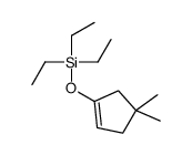 (4,4-dimethylcyclopenten-1-yl)oxy-triethylsilane Structure