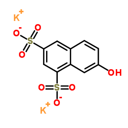 Dipotassium 7-hydroxy-1,3-naphthalenedisulfonate structure