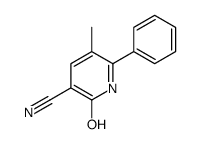 5-methyl-2-oxo-6-phenyl-1H-pyridine-3-carbonitrile结构式