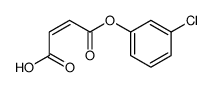 m-chlorophenyl hydrogen maleate ester Structure