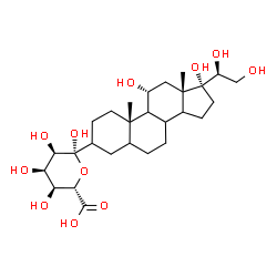 20beta-Cortol-3-glucuronide Structure