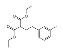 (3-methyl-phenethyl)-malonic acid diethyl ester结构式