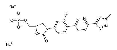 磷酸特地唑胺二钠盐结构式