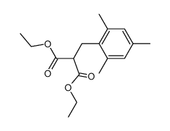 (2,4,6-trimethyl-benzyl)-malonic acid diethyl ester Structure