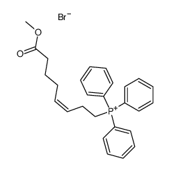 (Z)[7-(methoxycarbonyl)-3-heptenyl]triphenylphosphonium bromide结构式