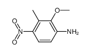 2-methoxy-3-methyl-4-nitro-aniline结构式