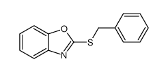 2-(苄硫基)-1,3-苯并恶唑结构式