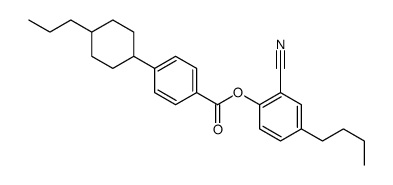 4-butyl-2-cyanophenyl trans-p-(4-propylcyclohexyl)benzoate Structure