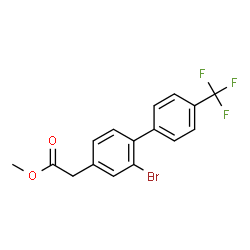 (2-BROMO-4'-TRIFLUOROMETHYL-BIPHENYL-4-YL)-ACETIC ACID METHYL ESTER Structure