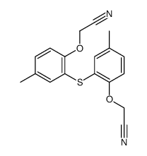 2-[2-[2-(cyanomethoxy)-5-methylphenyl]sulfanyl-4-methylphenoxy]acetonitrile结构式