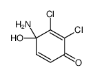 4-amino-2,3-dichloro-4-hydroxycyclohexa-2,5-dien-1-one结构式