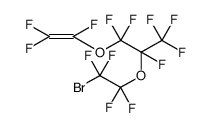 Propane, 2-(2-bromo-1,1,2,2-tetrafluoroethoxy)-1,1,1,2,3,3-hexafluoro-3-[(1,2,2-trifluoroethenyl)oxy]结构式