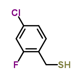 4-CHLORO-2-FLUOROBENZYL MERCAPTAN structure