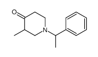 3-methyl-1-(1-phenylethyl)piperidin-4-one Structure