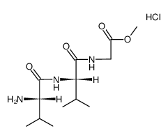 (-)-(S)-valyl-(S)-valylglycine methyl ester hydrochloride Structure