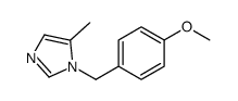 1-[(4-methoxyphenyl)methyl]-5-methylimidazole Structure
