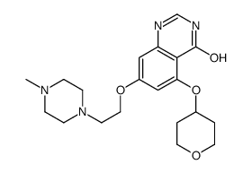 7-(2-(4-甲基哌嗪-1-基)乙氧基)-5-((四氢-2H-吡喃-4-基)氧基)喹唑啉-4(3h)-酮结构式