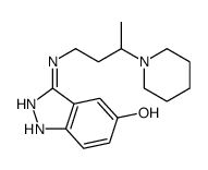 3-(3-piperidin-1-ylbutylamino)-1H-indazol-5-ol结构式