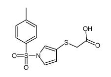 2-[1-(4-methylphenyl)sulfonylpyrrol-3-yl]sulfanylacetic acid Structure