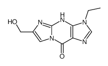 3-ethyl-6-(hydroxymethyl)-5H-imidazo[1,2-a]purin-9-one结构式