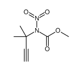 methyl N-(2-methylbut-3-yn-2-yl)-N-nitrocarbamate Structure
