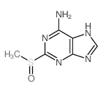 9H-Purin-6-amine,2-(methylsulfinyl)- Structure