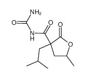 allophanyl-2 (methyl-2 propyl)-2 γ-valerolactone结构式