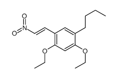 1-butyl-2,4-diethoxy-5-(2-nitroethenyl)benzene Structure