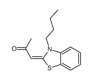 1-(3-butyl-1,3-benzothiazol-2-ylidene)propan-2-one Structure