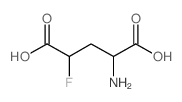 DL-红-4-氟谷氨酸结构式
