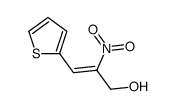 2-nitro-3-thiophen-2-ylprop-2-en-1-ol结构式