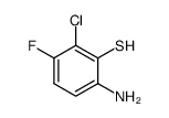 2-amino-6-chloro-5-fluorobenzenethiol Structure