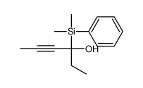 3-[dimethyl(phenyl)silyl]hex-4-yn-3-ol Structure
