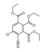 triethyl 5-chloro-4-cyanobenzene-1,2,3-tricarboxylate Structure