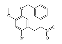 1-bromo-5-methoxy-2-(2-nitroethyl)-4-phenylmethoxybenzene结构式