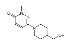 6-(4-羟基甲基-哌啶-1-基)-2-甲基-2H-吡嗪-3-酮结构式