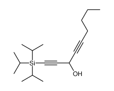 1-tri(propan-2-yl)silylnona-1,4-diyn-3-ol Structure