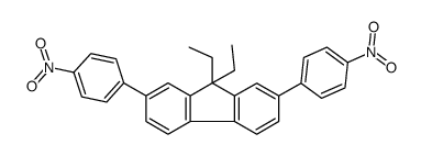 9,9-diethyl-2,7-bis(4-nitrophenyl)fluorene Structure