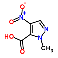 1-Methyl-4-nitro-1H-pyrazole-5-carboxylic acid Structure