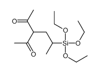 3-(2-triethoxysilylpropyl)pentane-2,4-dione结构式