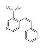 3-nitro-4-(2-phenylethenyl)pyridine结构式