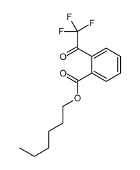 hexyl 2-(2,2,2-trifluoroacetyl)benzoate结构式