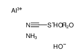 aluminum,azanium,trihydroxide,thiocyanate Structure