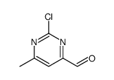 4-Pyrimidinecarboxaldehyde, 2-chloro-6-methyl Structure