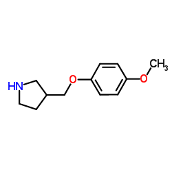 3-[(4-Methoxyphenoxy)methyl]pyrrolidine Structure